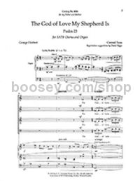 The God of Love My Shepherd Is for SATB choir & organ