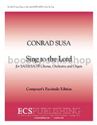 Sing to the Lord (choral score)