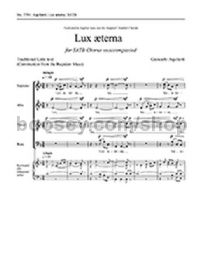 Lux Aeterna - SATB choir a cappella