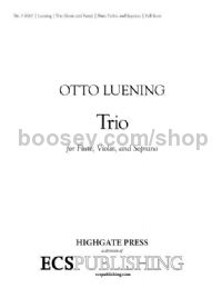 Trio for soprano, flute & violin (score & parts)