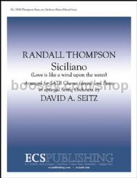 Siciliano for SATB choir & piano