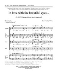 In love with the beautiful eyes for SATB choir a cappella