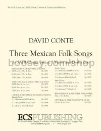 Three Mexican Folk Songs for SATB choir, guitar, 2 violins & double bass (score)