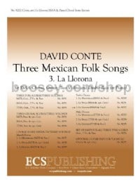Three Mexican Folk Songs, No. 3. La Llarona - SSAA choir & piano
