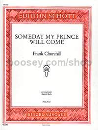 Someday my prince will come - piano