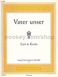 Vater unser - low voice, violin & piano