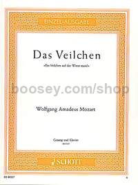 Das Veilchen KV 476 - medium voice & piano