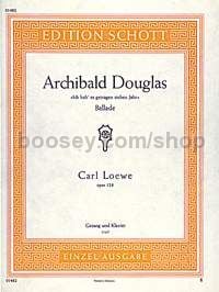 Archibald Douglas op. 128 - low voice & piano
