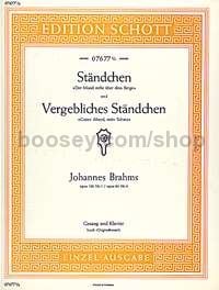 Ständchen / Vergebliches Ständchen op. 106/1 u. 84/4 - high Voice Part & Piano