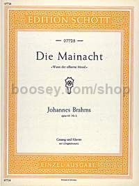 Die Mainacht op. 43/2 - low voice & piano