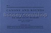 Canons and Rounds Vol. 2 - 3 descant recorders (performance score)