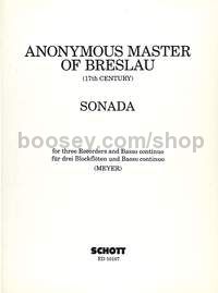 Sonata - 3 recorders (SSS/SAS/SAA) and basso continuo (viola da gamba or cello ad lib.) (score and p
