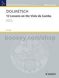 Twelve Lessons on the Viola da Gamba - tenor-viola da gamba