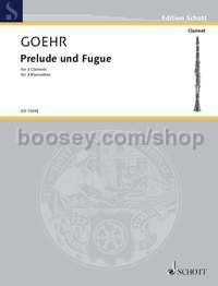 Prelude and Fugue op. 39 - 2 clarinets in Bb & bass clarinet (performance score)