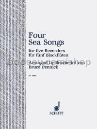 4 Sea Songs - 5 recorders (SiATTB/SiSSTB/SiSATB) (performance score)