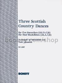 3 Scottish Country Dances - 5 recorders (SSATB) (score and parts)