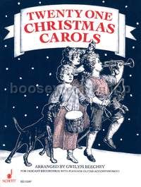 21 Christmas Carols - descant recorder and piano (performance score)