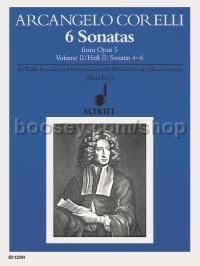 6 Sonatas from Op. 5, Vol. 2 for treble recorder & piano