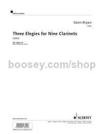 Three Elegies for Nine Clarinets - 9 clarinets (set of parts)