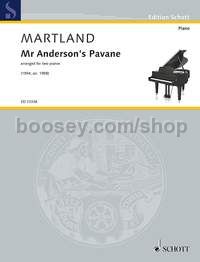 Mr Anderson's Pavane for 2 pianos