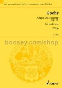 Adagio (Autoporträt) op. 75 - orchestra (study score)