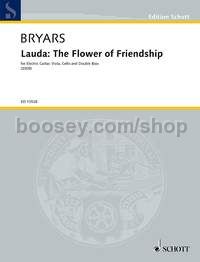 Lauda: The Flower of Friendship - electric guitar, viola, cello and double bass (score and parts)