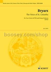 The Voice of St. Columba - 4 voices (ATTB) and string orchestra (study score)
