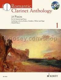 Romantic Clarinet Anthology Vol. 1 - clarinet and piano (+ CD)