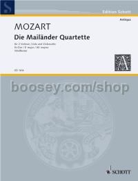 Die Mailänder Quartette KV Anh. 213 - string quartet (set of parts)
