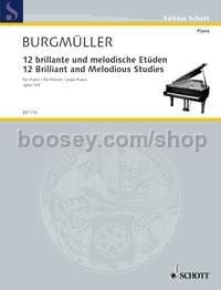 12 Brilliant and Melodious Studies op. 105 - piano