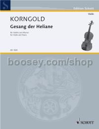 Gesang der Heliane op. 20 - violin & piano