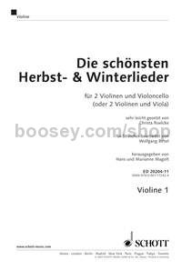 Die schönsten Herbst- und Winterlieder - violin 1 part