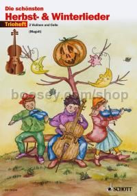 Die schönsten Herbst- und Winterlieder - 2 violins & cello (viola)