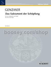 Das Sakrament der Schöpfung GeWV 83 - voice (soprano or tenor) & organ