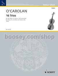 16 Trios - 2 violins & cello (viola)