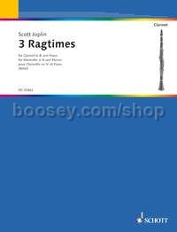 3 Ragtimes - clarinet (in Bb) & piano