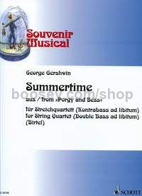 Summertime - string quartet (double bass ad lib.) (score & parts)