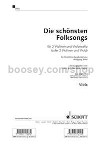 The most beautiful folk songs - viola part