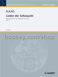 Lieder der Sehnsucht op. 77 - voice (or solo voice & choir) & piano