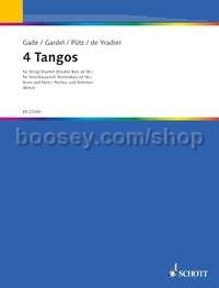 4 Tangos - string quartet (double bass ad lib.) (score & parts)