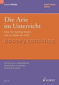 Die Arie im Unterricht - bass & piano