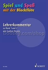 Spiel und Spaß mit der Blockflöte - descant recorder (teacher's book)