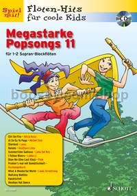 Megastarke Popsongs Band 11 - 1-2 soprano recorders (+ CD)