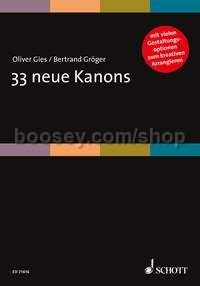33 neue Kanons (choral score)
