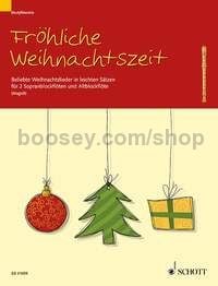 Fröhliche Weihnachtszeit - 2 descant recorders & 1 treble recorder (score & parts)