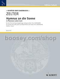 Hymnus an die Sonne - soloists (TB, with piano) & mixed choir (score)