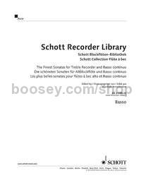 Schott Recorder Library: The Finest Sonatas - treble recorder part