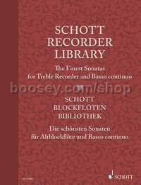 Schott Recorder Library: The Finest Sonatas for Treble Recorder and Basso continuo