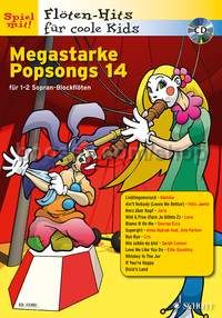 Megastarke Popsongs Band 14 - descant recorder (+ CD)