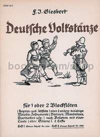 Deutsche Volkstänze Band 2 - soprano- & treble recorder, guitar ad lib.